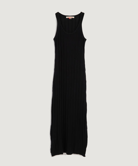 Robe en tricot contrasté