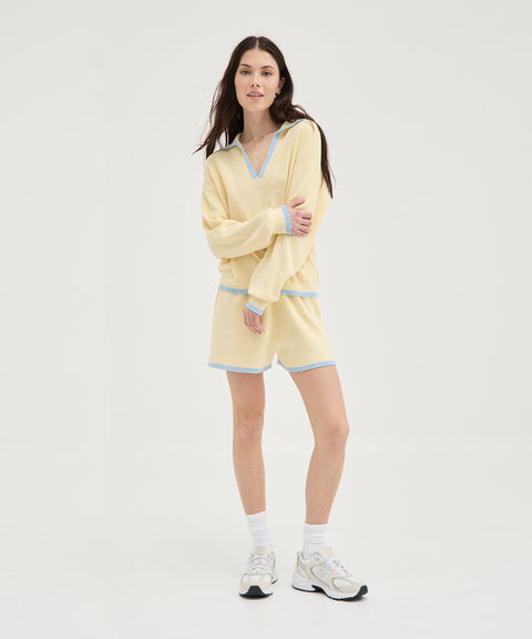 Contrast Polo Knit