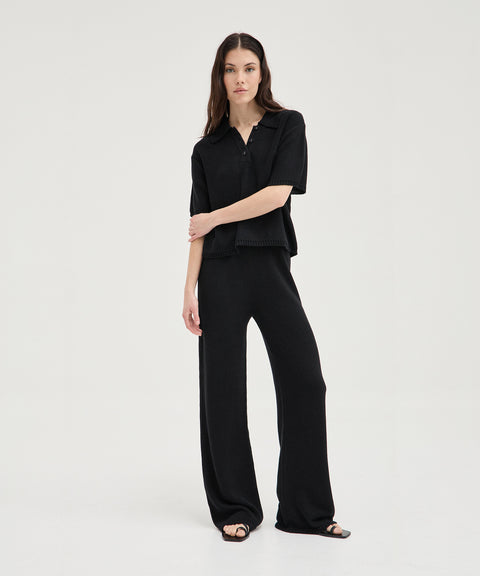 Pantaloni in maglia a righe