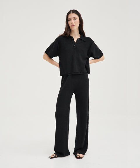 Pantaloni in maglia a righe