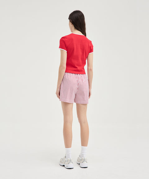 Short rayé