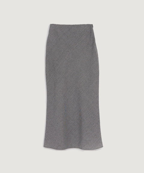 Jupe à rayures en biais