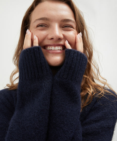 Mock Neck Knit