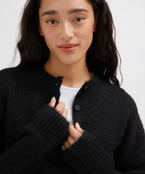 Fluffy Knit Cardigan