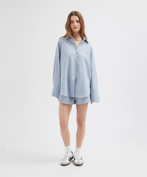 Striped Linen Shorts