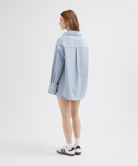 Striped Linen Shorts