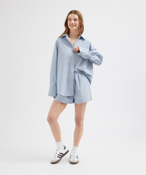 Striped Linen Shorts