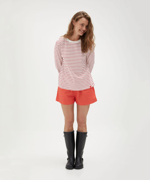 Cotton Striped Long Sleeve Top