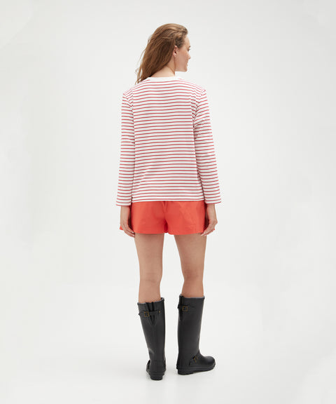 Cotton Striped Long Sleeve Top