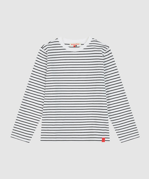 Cotton Striped Long Sleeve Top