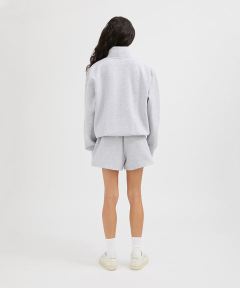Contrast Half Zip Sweat