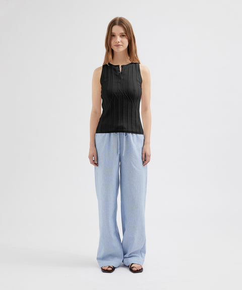 Buttoned Knit Tank