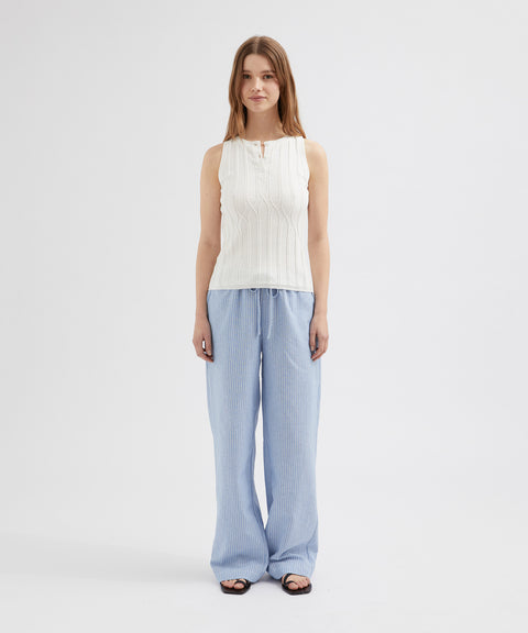 Buttoned Knit Tank