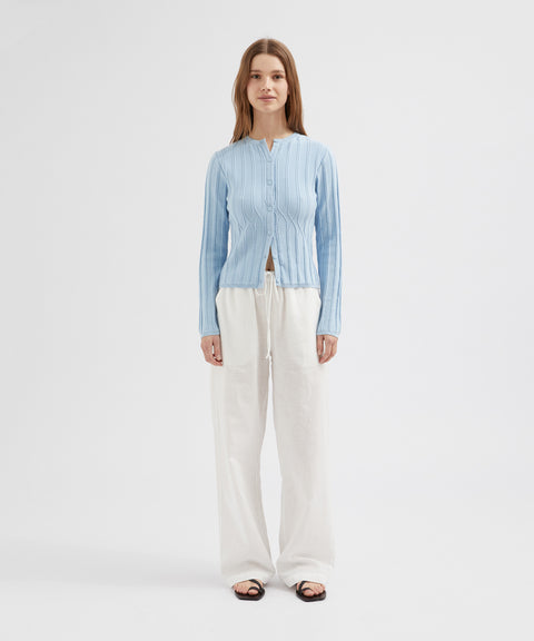 Buttoned Knit Cardigan