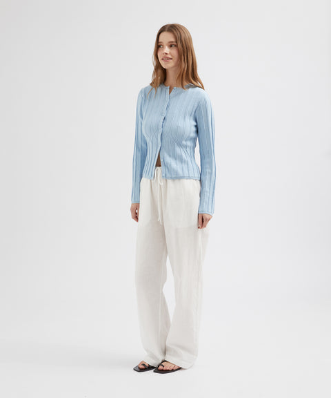 Buttoned Knit Cardigan