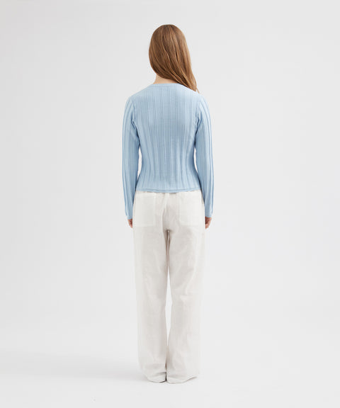 Buttoned Knit Cardigan