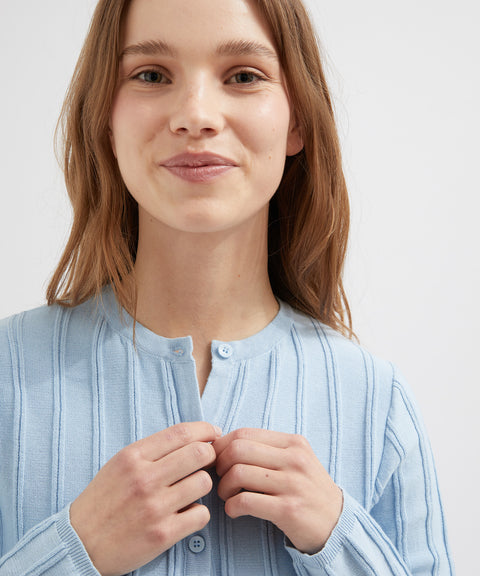 Buttoned Knit Cardigan