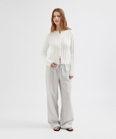 Buttoned Knit Cardigan