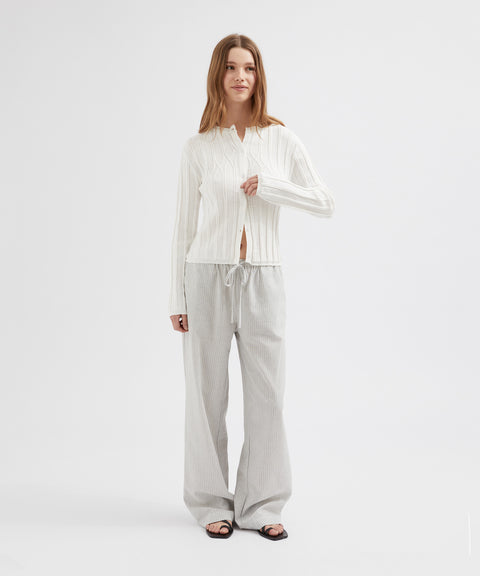 Buttoned Knit Cardigan