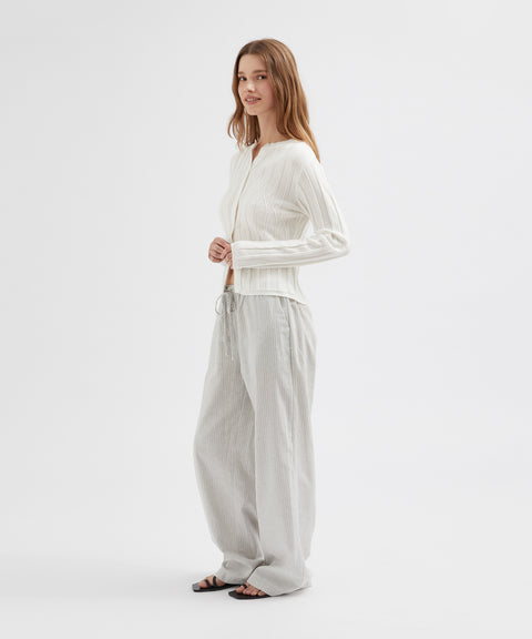 Buttoned Knit Cardigan
