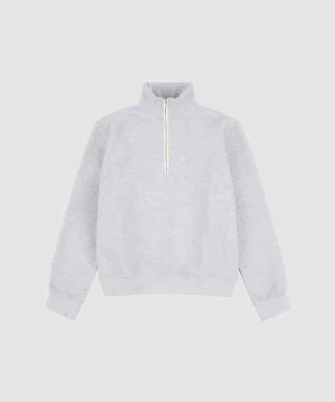 Contrast Half Zip Sweat