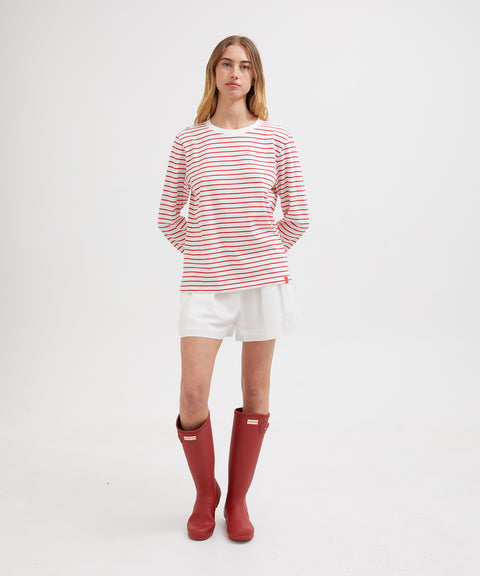 Cotton Striped Long Sleeve Top
