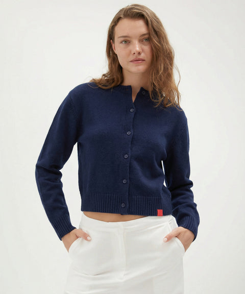 Crew Neck Cardigan