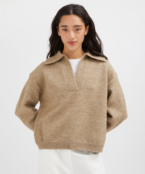 Collared Knit Jumper