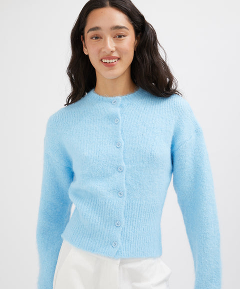 Fluffy Knit Cardigan